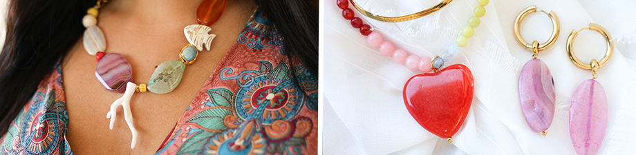 Nuova serie di perline in pietra naturale