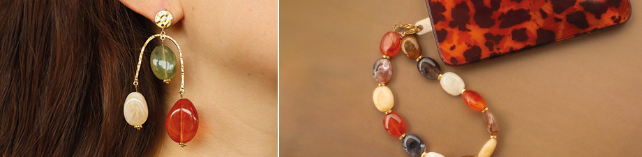 Splendida collezione di perline in acrilico