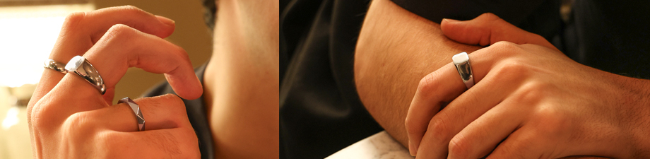 Nuova serie di anelli in acciaio inossidabile per uomo