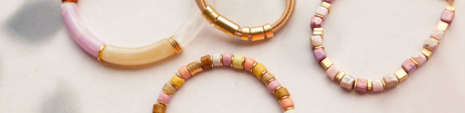 Perline di metallo DQ color oro